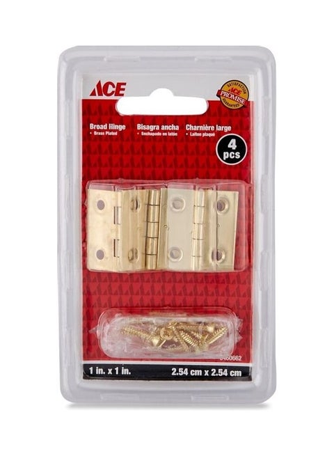 Pack of 4 Broad Hinge Gold