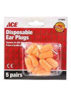 ACE Set Of 5 Disposable Ear Plugs 