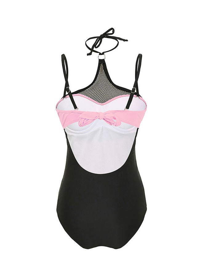 Fashion Dairy One Piece Bikini Swimsuit Pink - Image 2