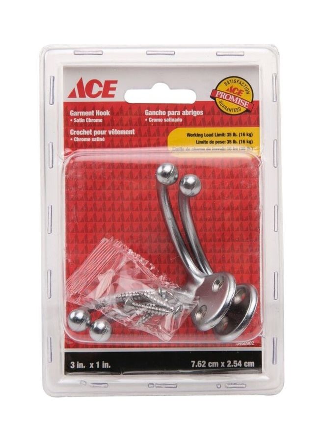ACE Pack Of 2 Double Garment Hook Multicolour 