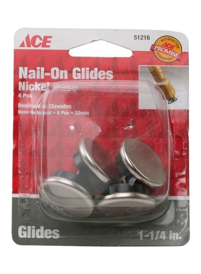 ACE Pack Of 4 Nail-On Glides Multicolour 