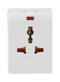 3-Pin Multisocket White 13mm