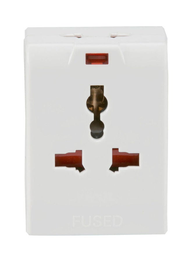 OSHTRACO - 3-Pin Multisocket White 13mm - Image 1