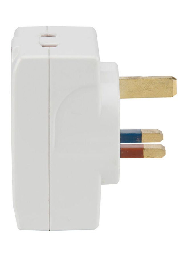 OSHTRACO - 3-Pin Multisocket White 13mm - Image 1