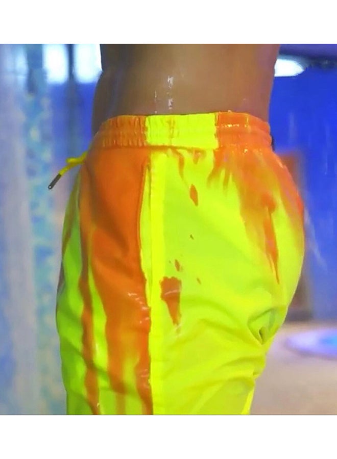 Generic - Classic Design Color Changing Swimming Shorts Yellow - Image 1