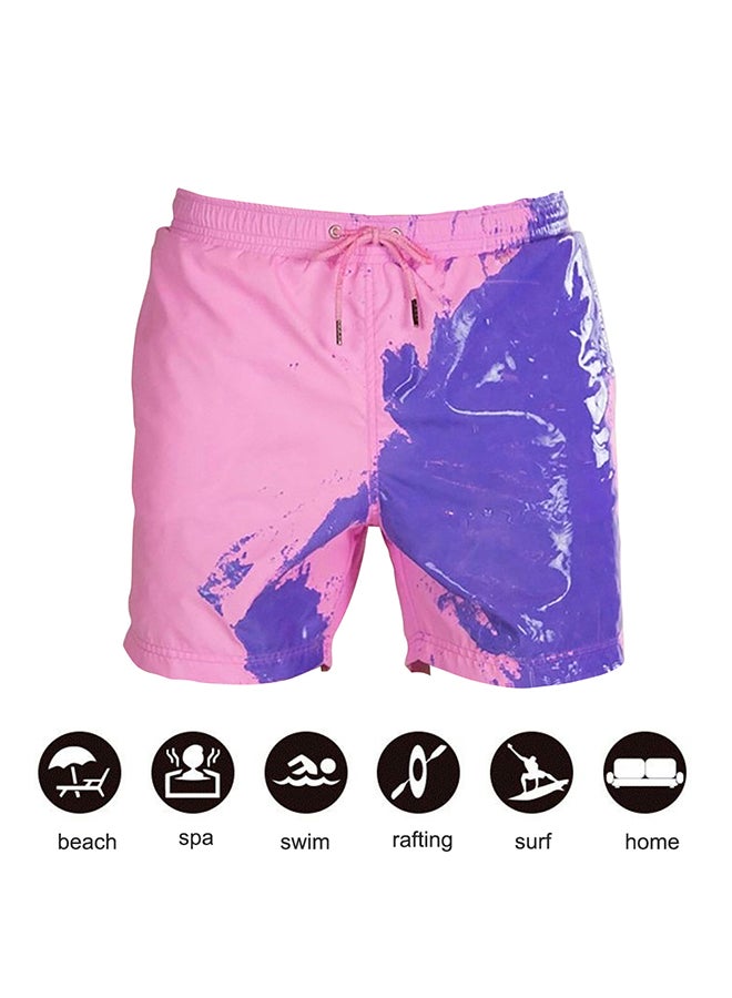 Classic Design Color Changing Swimming Shorts Pink - Image 3
