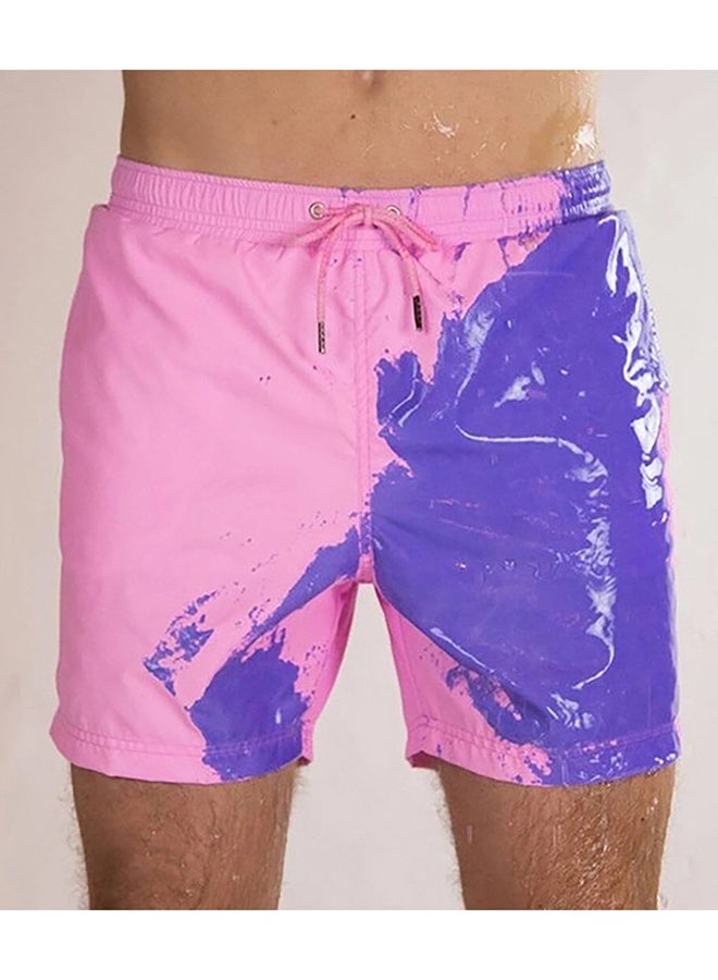 Classic Design Color Changing Swimming Shorts Pink - Image 4