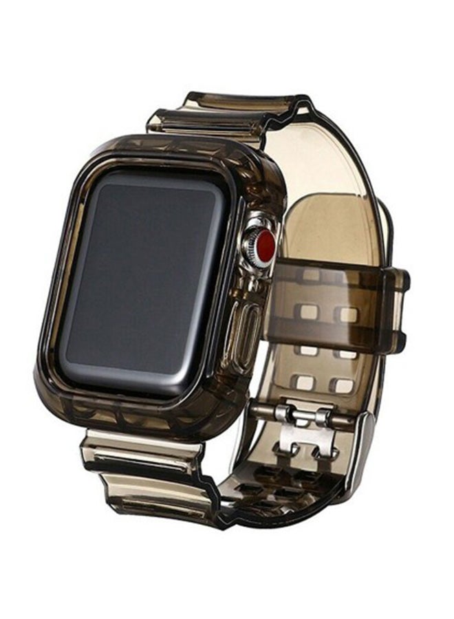 مارجون سوار فلورسنت بديل لساعة أبل مقاس 42/44 مم - طراز Transluscent بني - Image 1