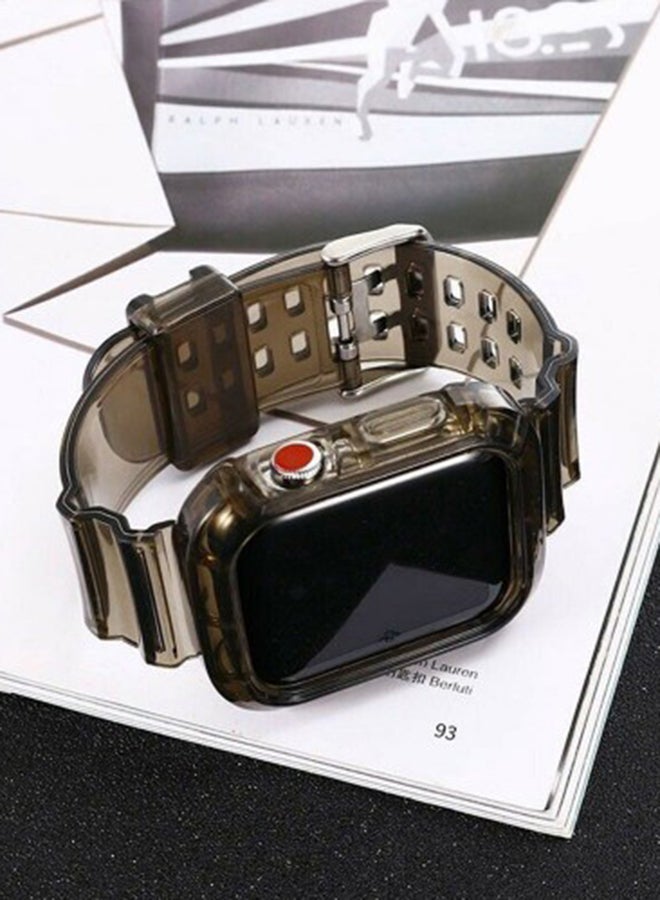 مارجون سوار فلورسنت بديل لساعة أبل مقاس 42/44 مم - طراز Transluscent بني - Image 2