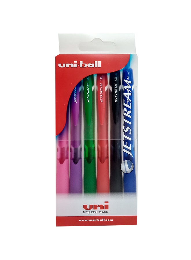 Uniball 6-Piece New Roller Ball Pen Multicolor 