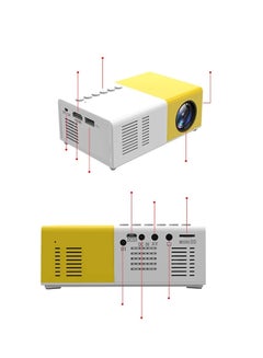 Generic Portable LED Full HD Mini Projector YG400 Yellow/White  - Image 2