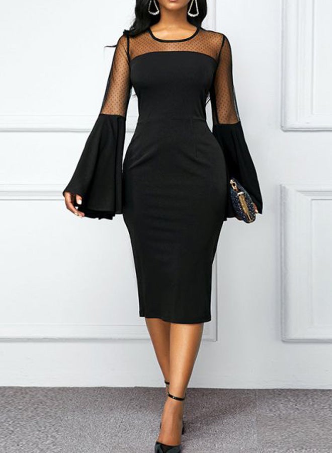 Generic - Mesh Detailed Dress Black - Image 1