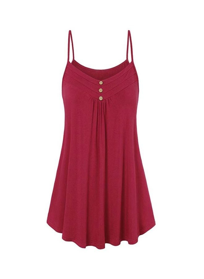 Solid Mini Dress Burgundy - Image 1