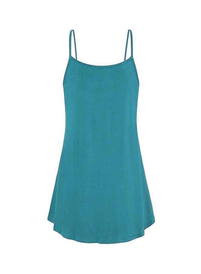 Solid Mini Dress Green - Image 2