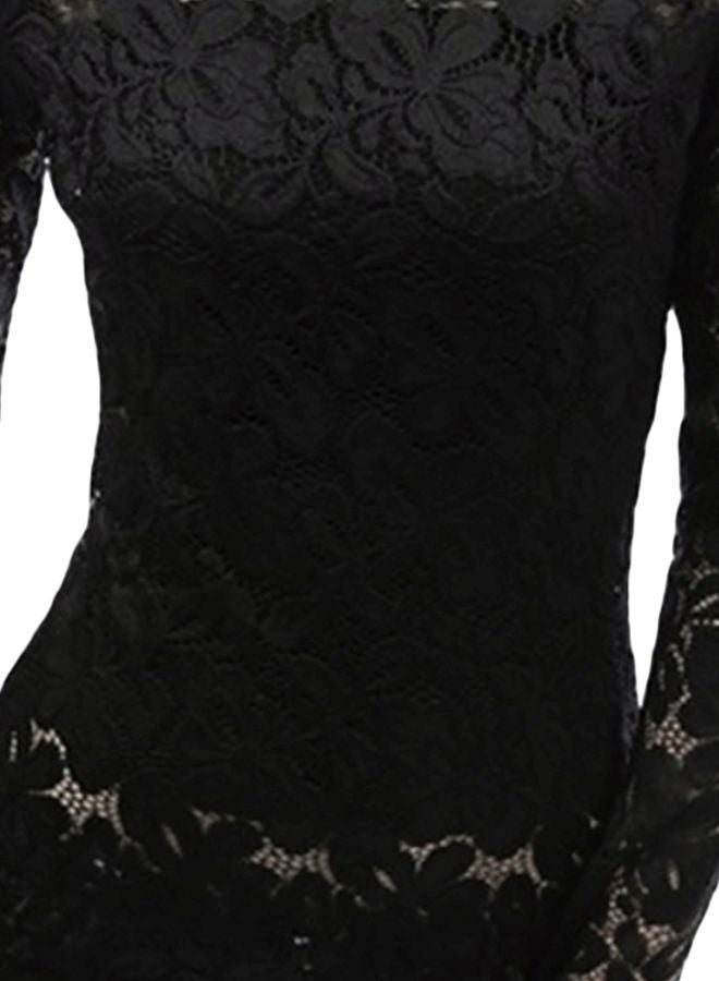 Lace Detailed Blouse Black  - Image 3