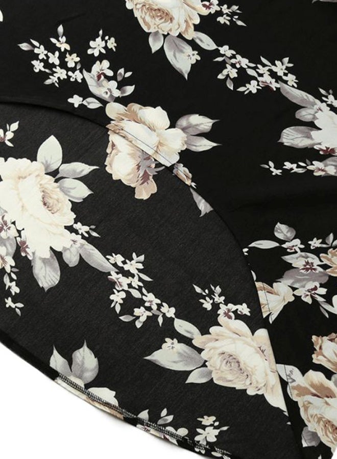Floral Printed Blouse Black/Beige  - Image 2