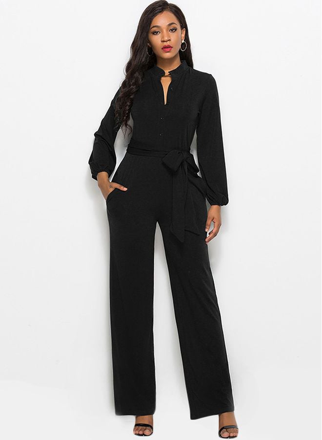 Solid Jumpsuit Black