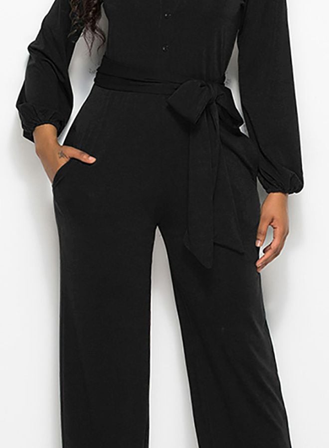 Solid Jumpsuit Black