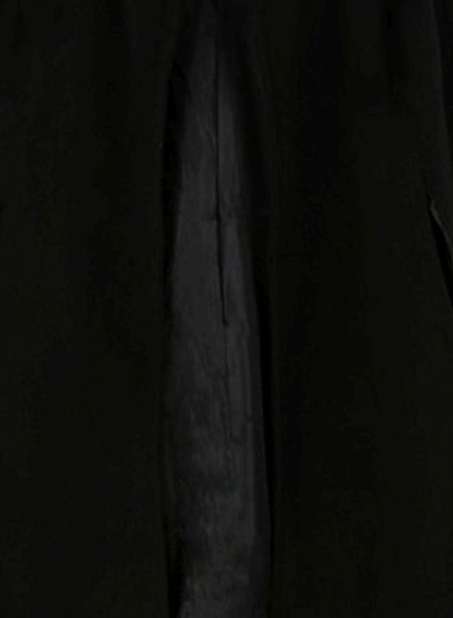 Solid Cape Coat Black - Image 3