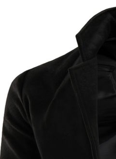 Lucky Button Detailed Coat Black  - Image 3