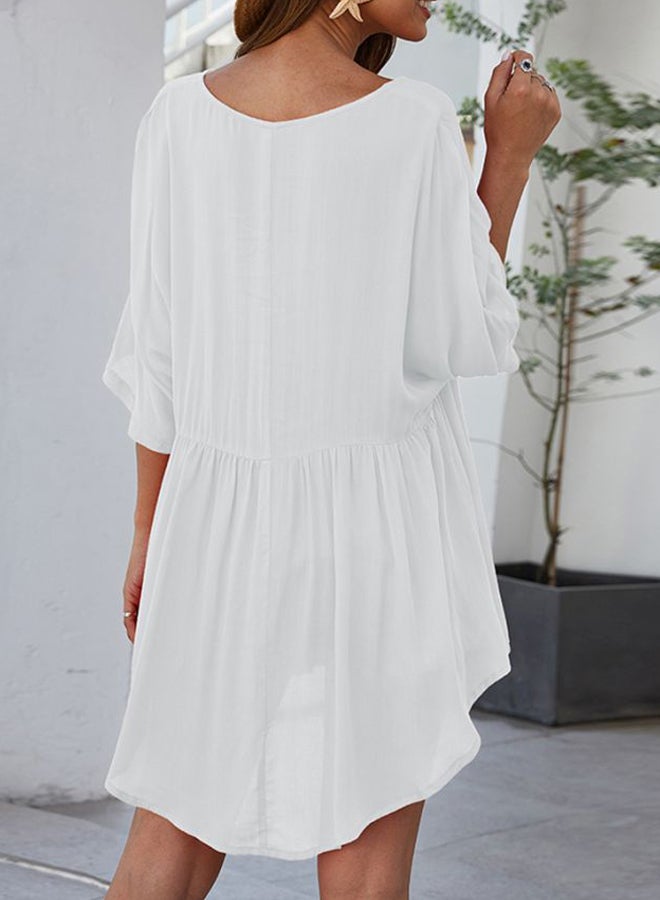 Solid Blouse White  - Image 2