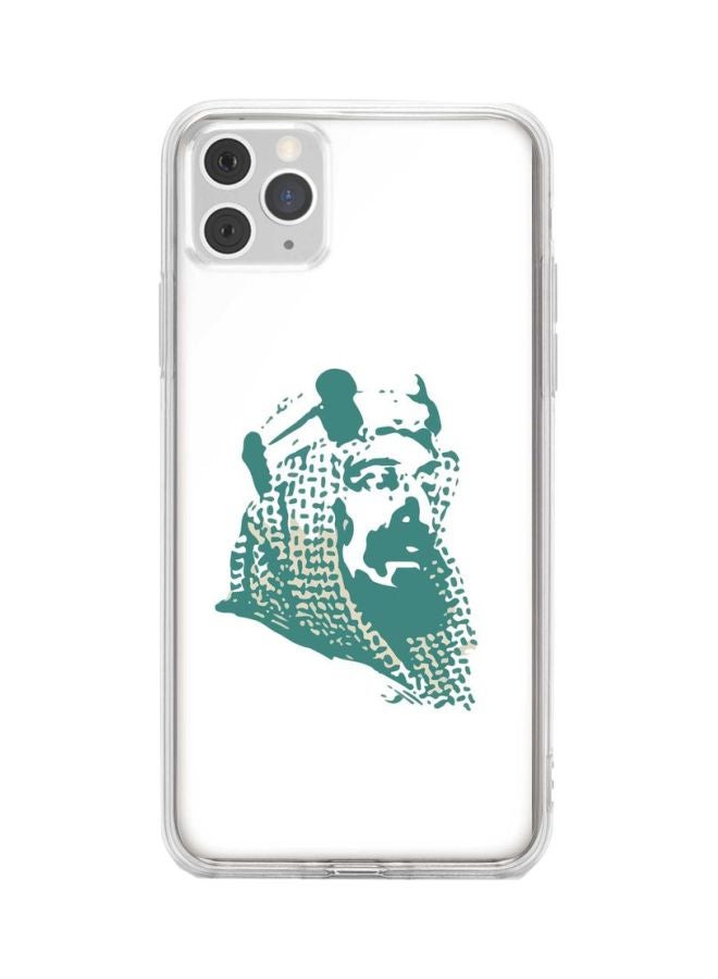 ستايلايزد غطاء حماية واقٍ لهاتف أبل آيفون 11 برو ماكس لون بتصميم الملك سلمان آل سعود - Image 1