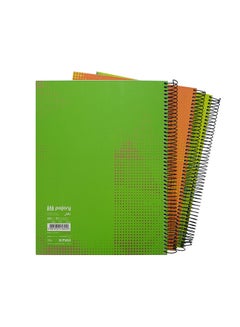 A4 Size Class Hard Cover Spiral Notebooks Assorted Notebook