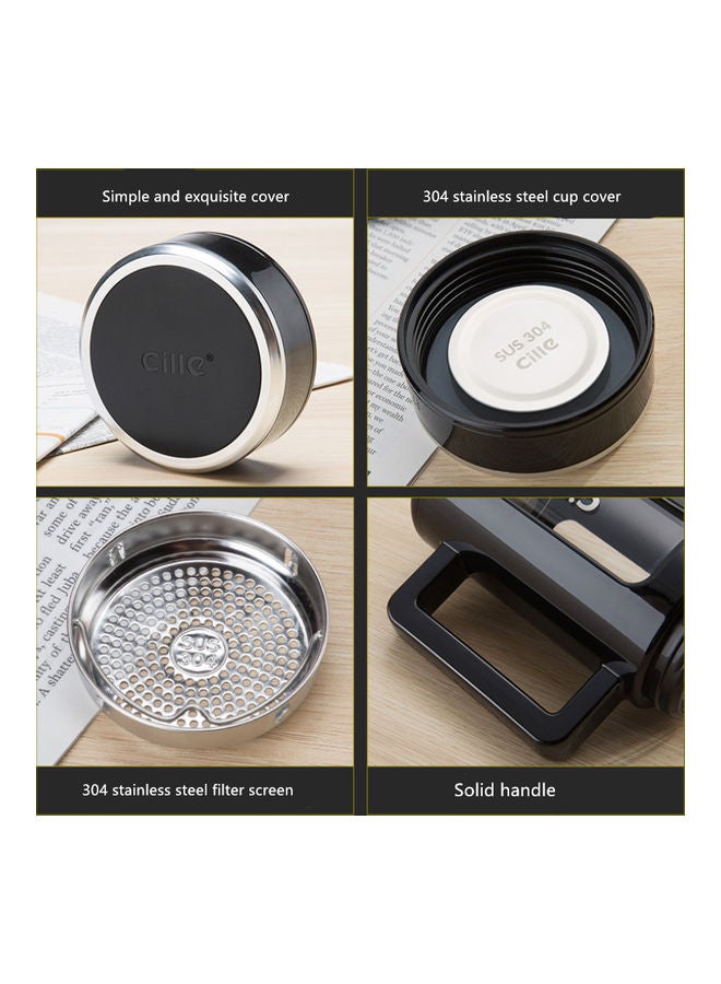 Beauenty Glass Strap Business Office Portable Water Cup black - Image 4