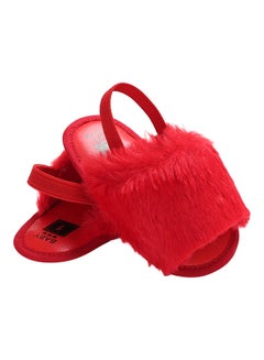 Infants Fur Bedroom Slippers Red - v1603192448/N40915259V_3