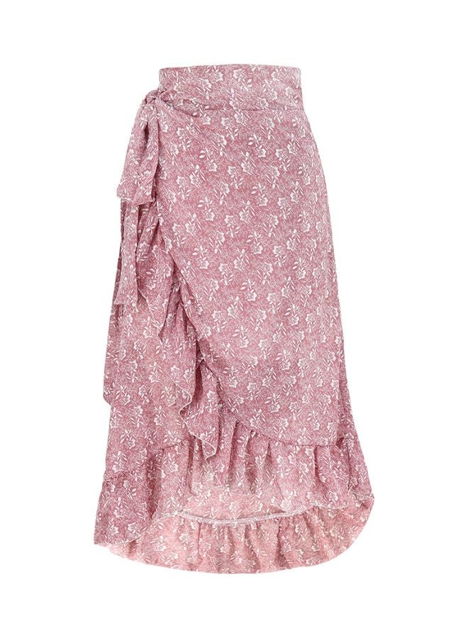 Floral Printed Skirt Pink - Image 1