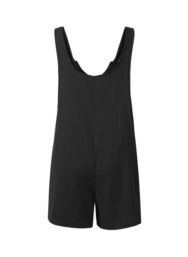 جمبسوت سادة من القطن أسود - Image 2