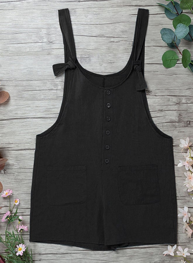 جمبسوت سادة من القطن أسود - Image 3