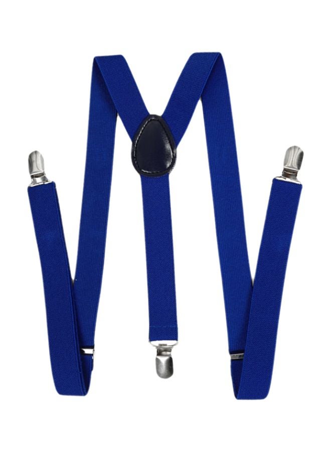 Generic - Clip-On Y-Shape Adjustable Suspender Royal Blue/Silver - Image 1