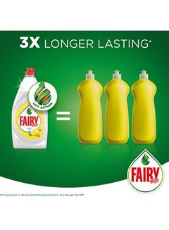 Fairy Lemon Dishwashing Liquid Soap 750ml Pack Of 3 750x3ml  - Image 2