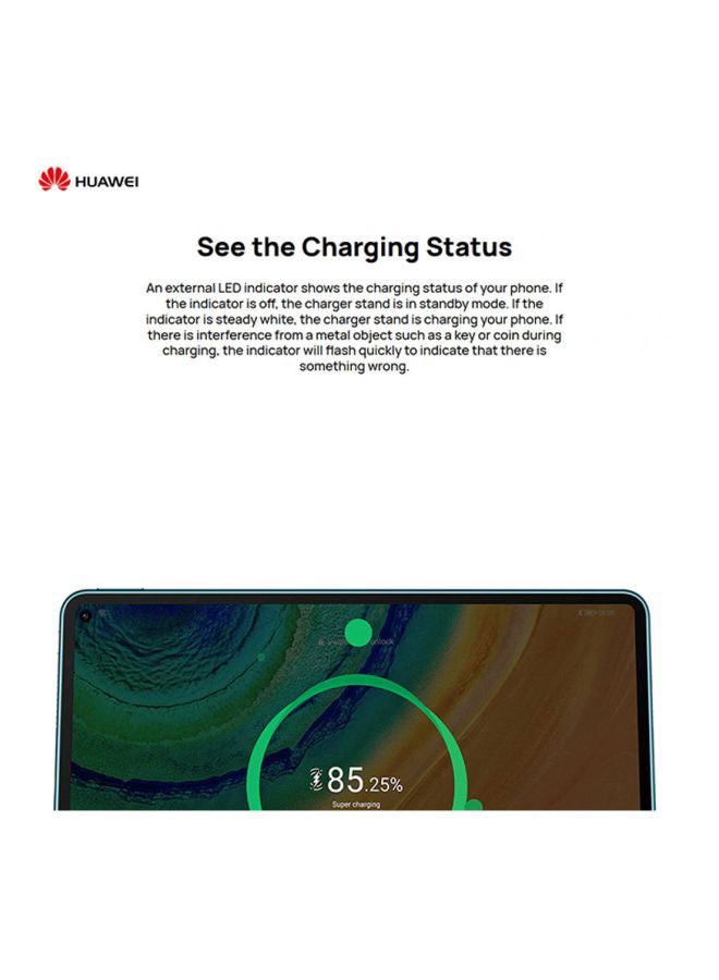 HUAWEI - SuperCharge Wireless Charger Stand Black - Image 1