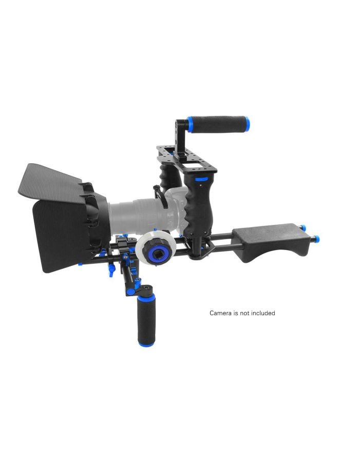 ANDOER Camcorder Video Cage Kit With Shoulder Pad Black/Grey/Blue  - Image 2