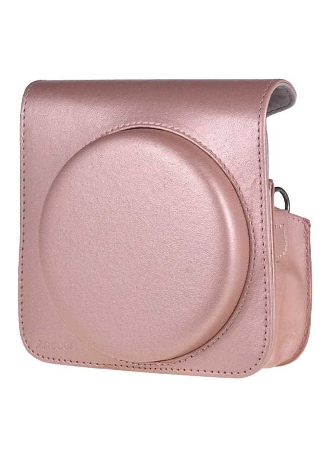 ANDOER Protective Case With Shoulder Strap For Fujifilm Instax Square SQ6 Instant Film Pink  - Image 2