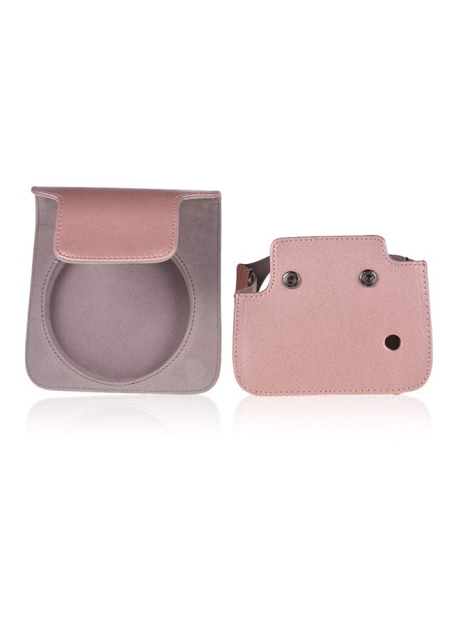 ANDOER Protective Case With Shoulder Strap For Fujifilm Instax Square SQ6 Instant Film Pink  - Image 4