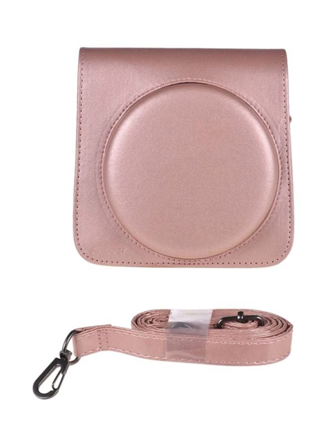 ANDOER Protective Case With Shoulder Strap For Fujifilm Instax Square SQ6 Instant Film Pink  - Image 1