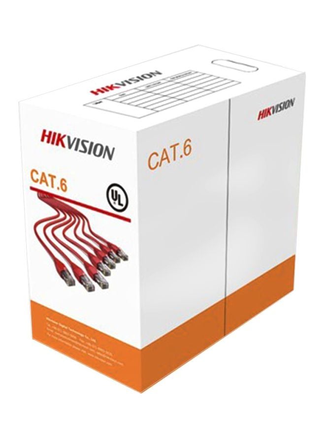 HIKVISION CAT.6 UTP Network Cable Red  - Image 1