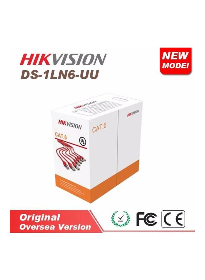 HIKVISION CAT.6 UTP Network Cable Red  - Image 2