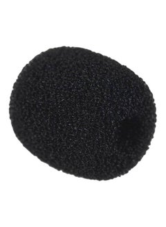 10-Piece Headset Microphone Windscreen Mic Foam Cover Black