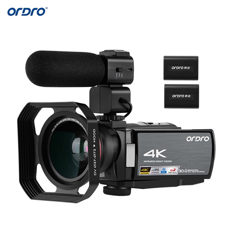 ORDRO - HDR-AE8 4K WiFi Digital Camcorder - Image 1