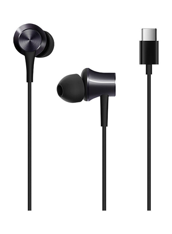 Xiaomi - Type-C Wired Piston In-Ear Earphones Black - Image 1