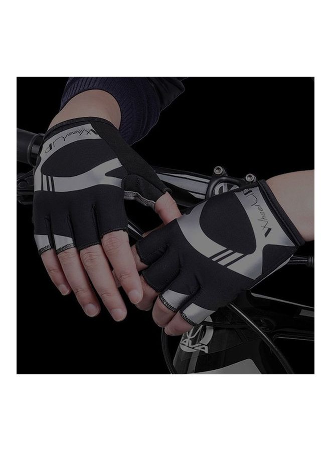 Generic Half Finger Riding Bicycle Gloves Sports Men Racing Mitten Motorcycle Gloves 14*13*2cm - Image 3