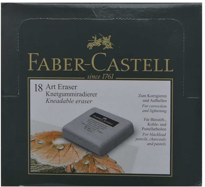 FABER-CASTELL 18-Piece Square Art Eraser Set Grey - Image 2