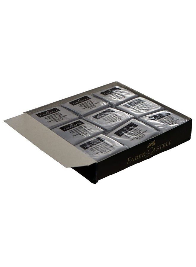 FABER-CASTELL 18-Piece Square Art Eraser Set Grey - Image 1