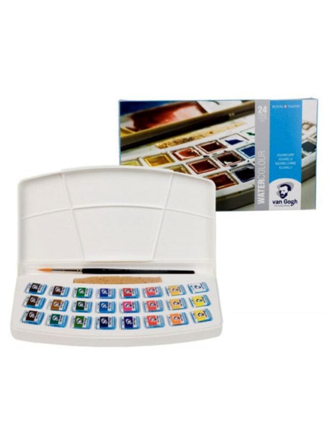 تالينز مجموعة ألوان مائية من 12 قطعة متعدد الألوان