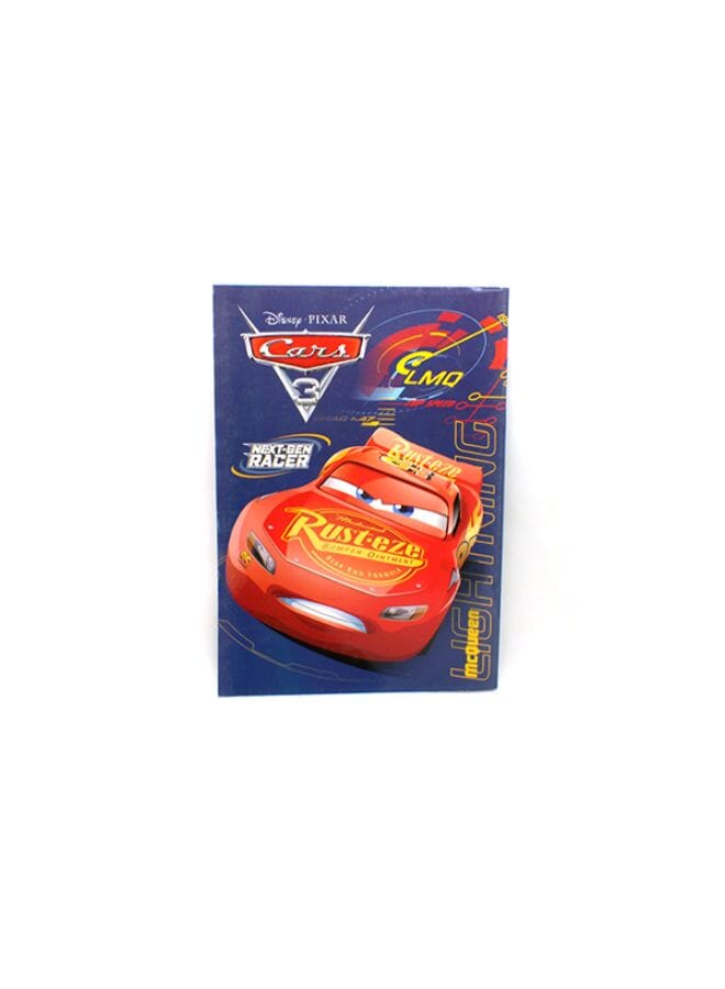 Cars Ruled Notebook - 80 Papers Bluered
