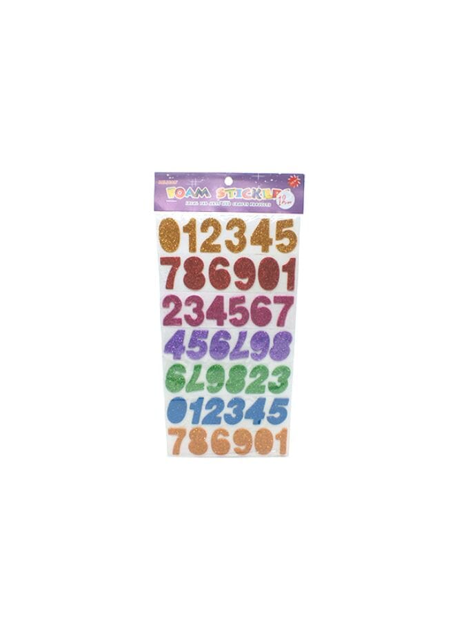 Stickers Foam Letters, Numbers And Shapes Multicolor